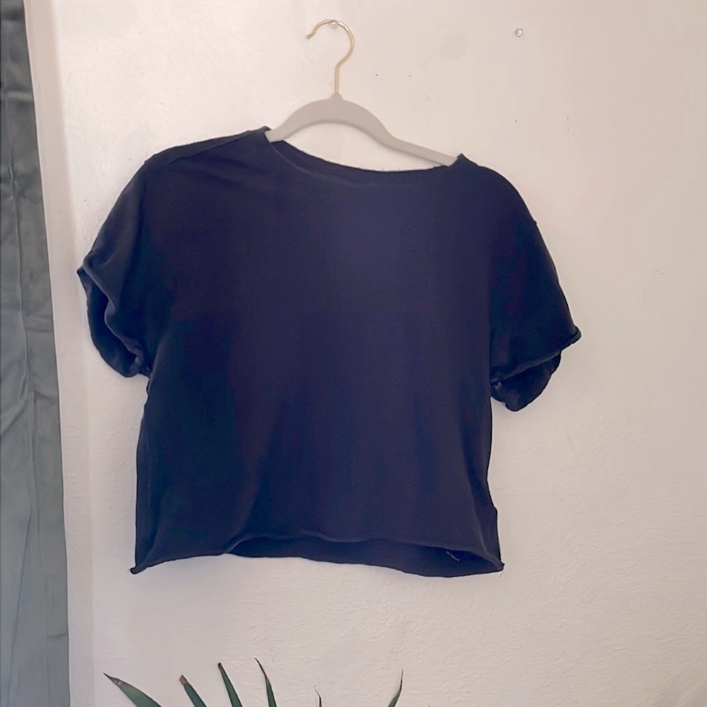 Free people black t shirt